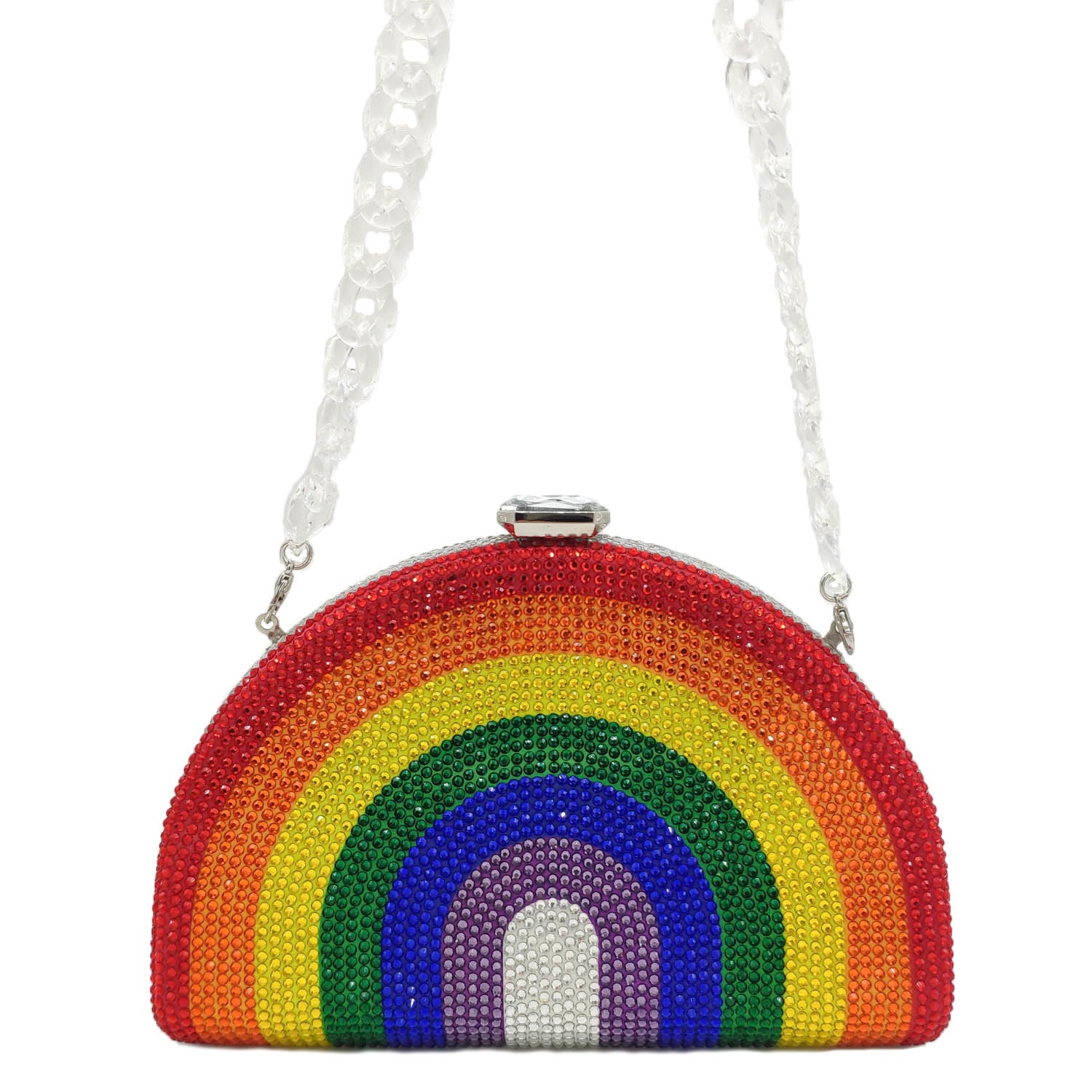 Hot Diamond Rainbow Frame Bag