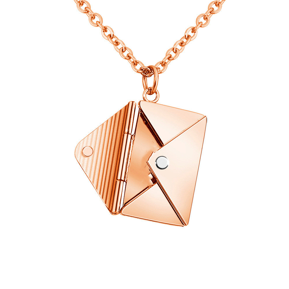 Envelop Pendant Necklace