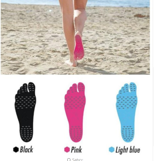 Invisible Beach Shoe Stickers