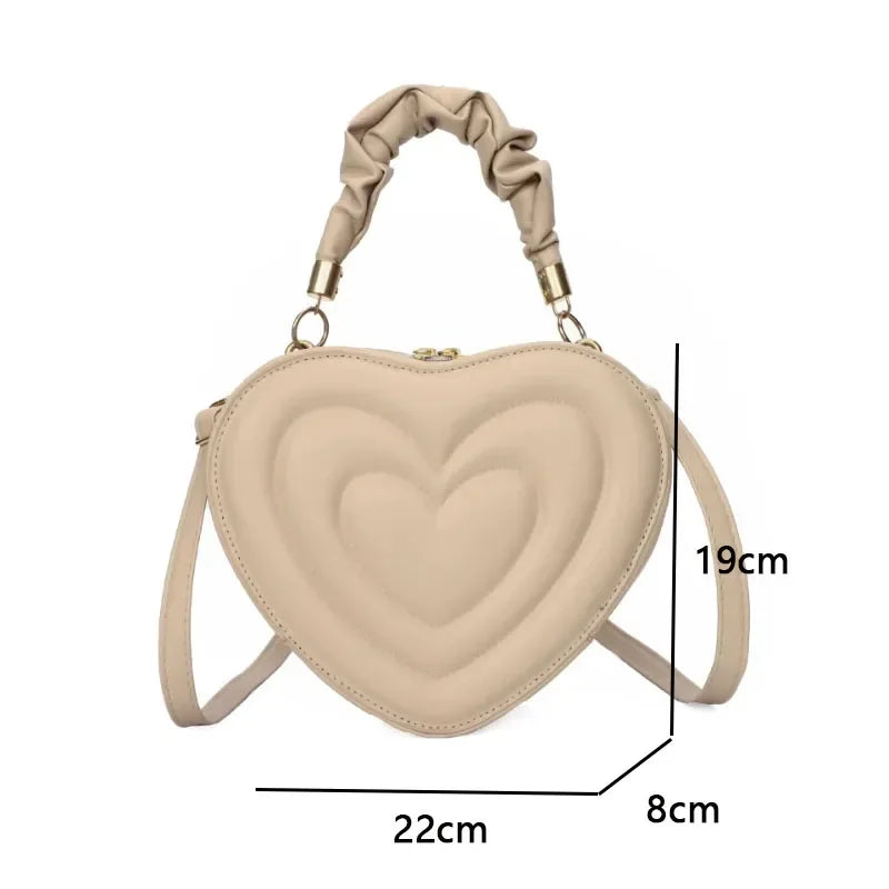 Heart-shaped Lovely Shoulder Bag