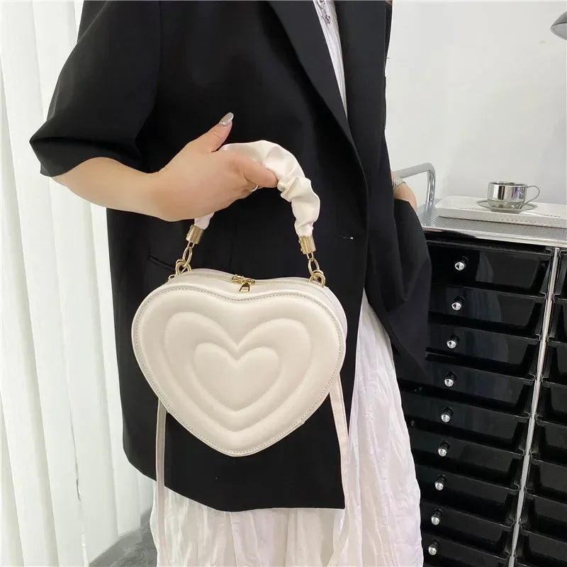 Heart-shaped Lovely Shoulder Bag