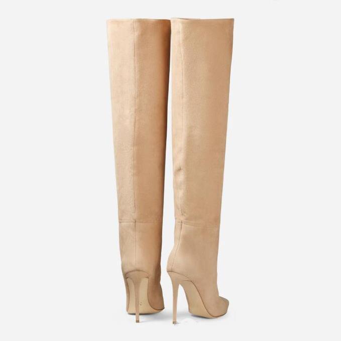 Almeda Pretty as Me Suede Over The Knee Boots