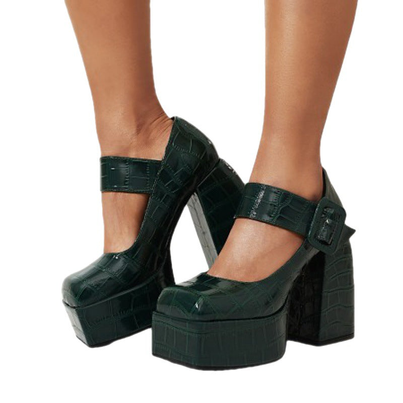 Lanel School Girl Platform Heels