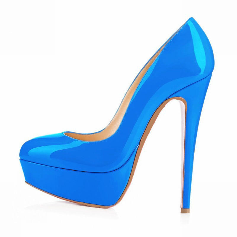 Shanique Baotou Round Toe Large Pumps