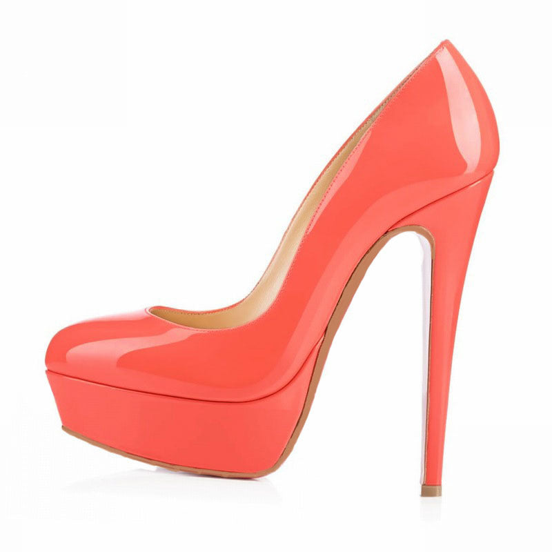 Shanique Baotou Round Toe Large Pumps