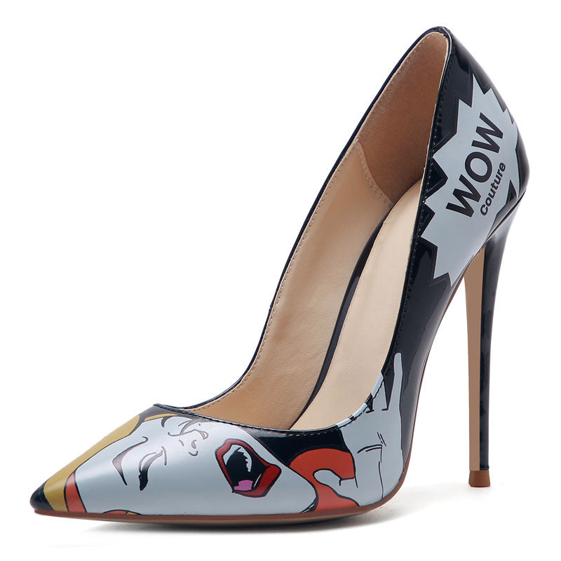 Ashley 3D Comic Book Pumps