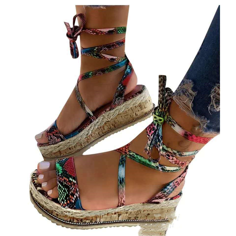 Arnisha Peep-toe multi color sandals